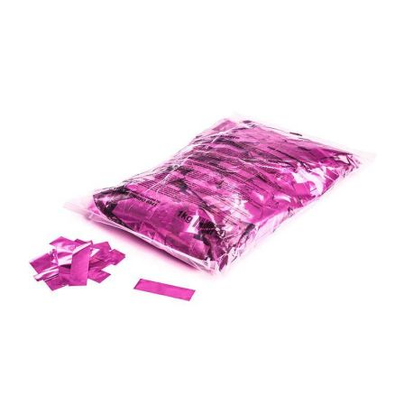 Metalizowane konfetti MAGIC FX w kształcie prostokątów - kolor różowy